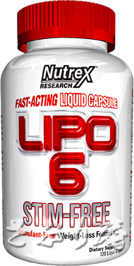 Nutrex LIPO-6 STIM-FREE 120 Liqui-Caps