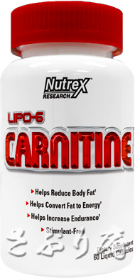 Nutrex LIPO-6 Carnitine(カルニチン) 120 Liquid Capsules